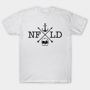 NFLD Skull || Newfoundland and Labrador || Gifts || Souvenirs || Clothing T-Shirt